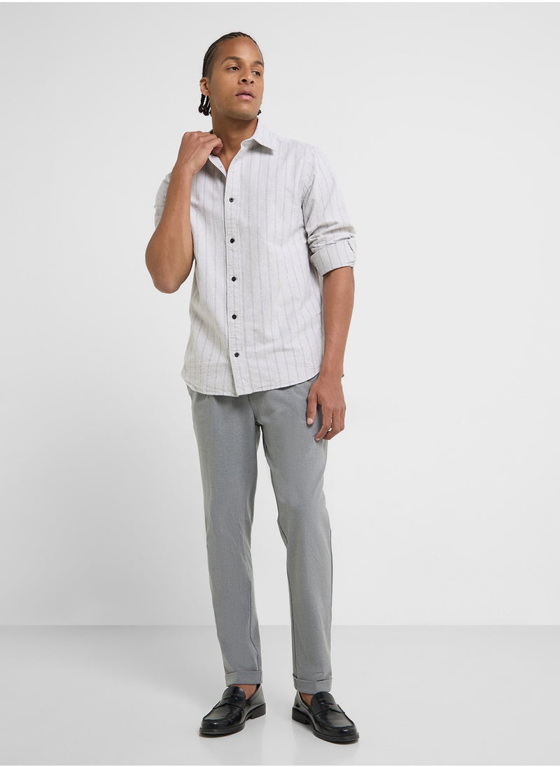 JACK & JONES - Striped Regular Fit Shirt - Image 1