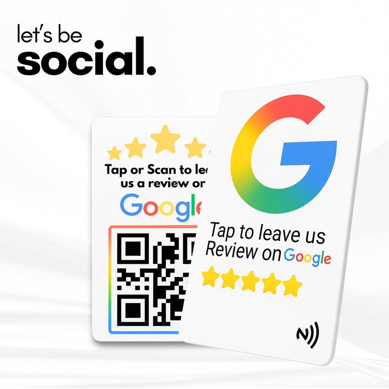 Tinydabba Review NFC Card | Along with QR Code | Boost Business Reviews with Tap or Scan | Pre-Configured PVC Card | Works with any NFC-Enabled Smartphone | With Dashboard | Without Stand - Image 2