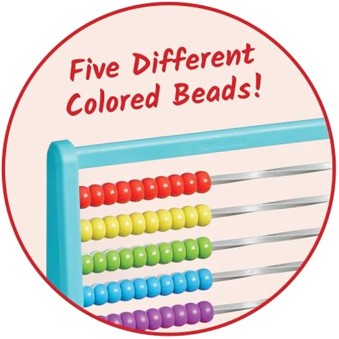 COLOR CHANGING PLASTIC 100 BEAD ABACUS, ABACUS FOR KIDS MATH, MATH MANIPULATIVES KINDERGARTEN, COUNTING RACK FOR KIDS, COUNTERS FOR KIDS MATH, EDUCATIONAL TOYS FOR ELEMENTARY KIDS (SET OF 1) - Image 4
