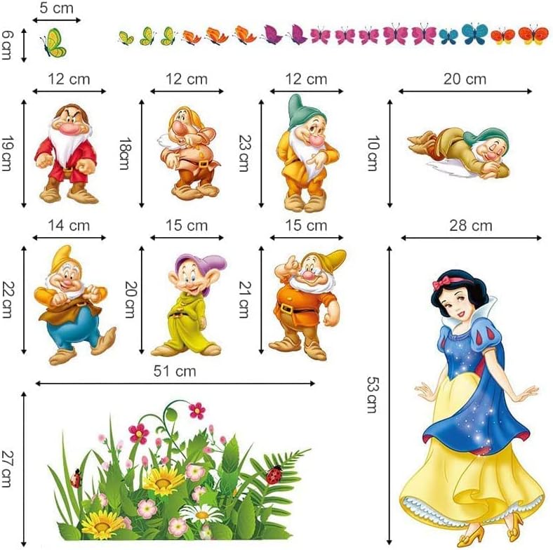 BPA Snow White and The Seven Dwarfs Wall Decals - Image 3