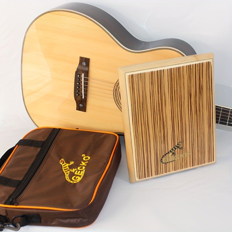 GECKO PAD-2 Portable Drum Kit - Easy-to-Learn Handheld Percussion Instrument with Carrying Case, Zebrawood Technology, Includes Travel Bag - Image 4