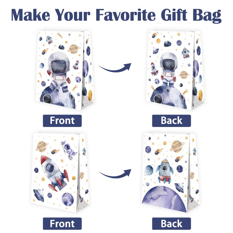 BQK 24Pcs Space Goodie Bags for Party Favors, Gift, and Birthday Decorations - Party Supplies - Image 4