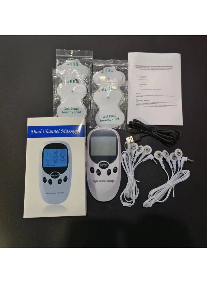 general Double-hole massager Massager Meridian Meter Electronic Pulse Massager Microcurrent Home Massager Relax Muscles - Image 1