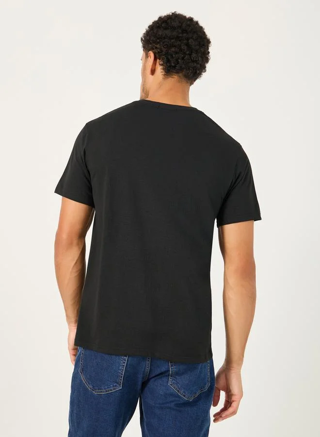 Styli Styli Placement Print Crew Neck Oversized T-Shirt