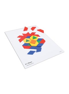 Learning Advantage Learning Advantage Pattern Block Activity Cards - In-Home Learning Activity for Early Math & Geometry - Set of 20 - Teach Creativity, Sequencing and Patterning  - Image 4