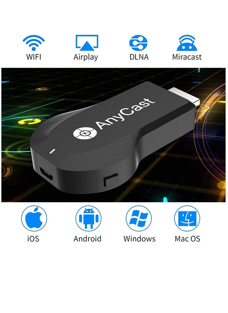 Generic - 1080P Wireless HDMI Display Adapter iPhone Ipad Miracast Dongle for TV Upgraded Toneseas Streaming Receiver MacBook Laptop Samsung LG Android Phone Birthday Business Education - Image 1