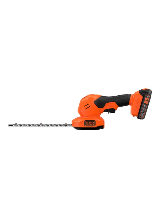 BLACK+DECKER Cordless Shear Shrubber With 2Ah Battery And 1A Charger 18V BCSS18D1-GB Orange/Black - Image 5