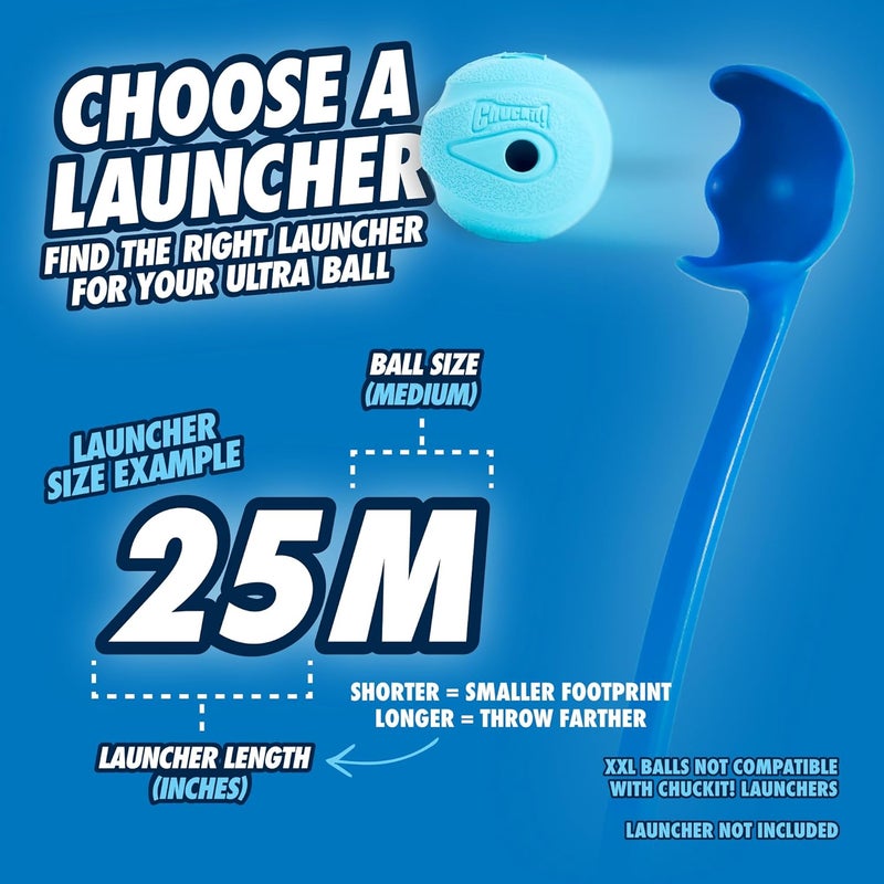 Chuckit! The Whistler Ball Dog Toy - Medium (2.5 Inch Diameter) for Dogs 20-60 lbs, Pack of 2, Multicolor - Image 4