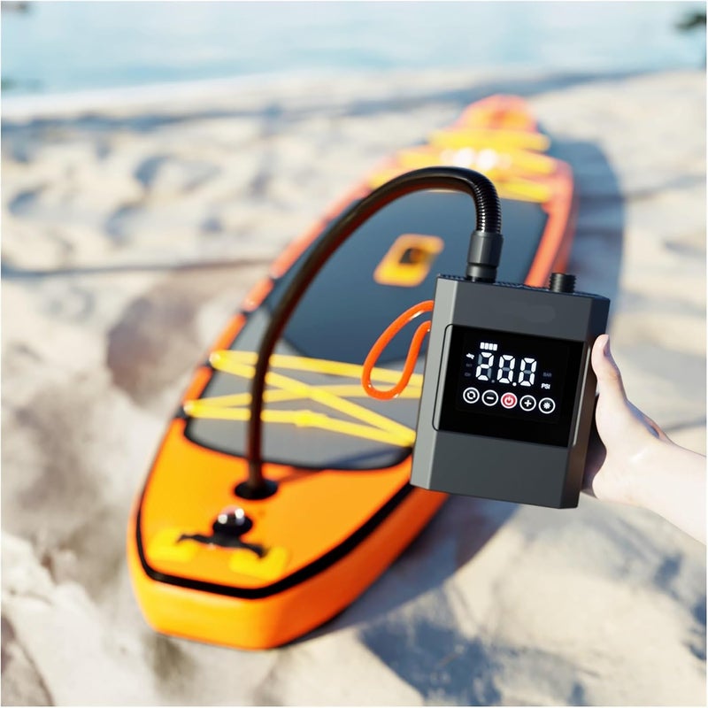 Air Pump, 20PSI SUP Electric Pump Rechargeable Deflatable Air Inflator for Surfing Paddle Board Boat,Electric Air Pump - Image 3