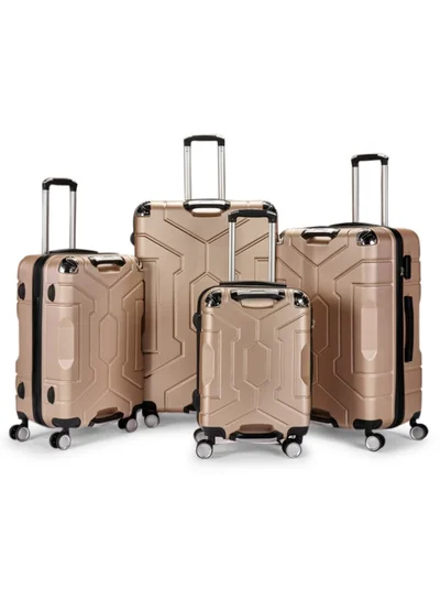 LIMRA Travel bag set consisting of 4 luggage bags, size 32"/28"/24"/20 inches champagne
