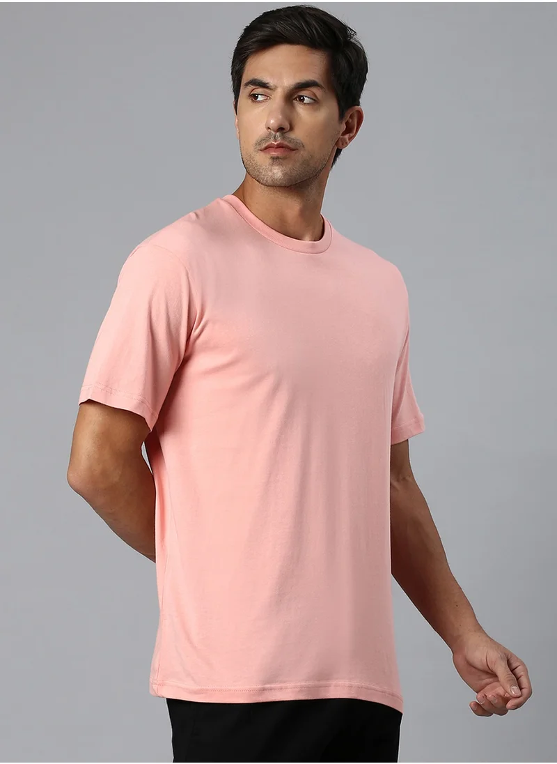 Hubberholme Pink T-Shirt For Men