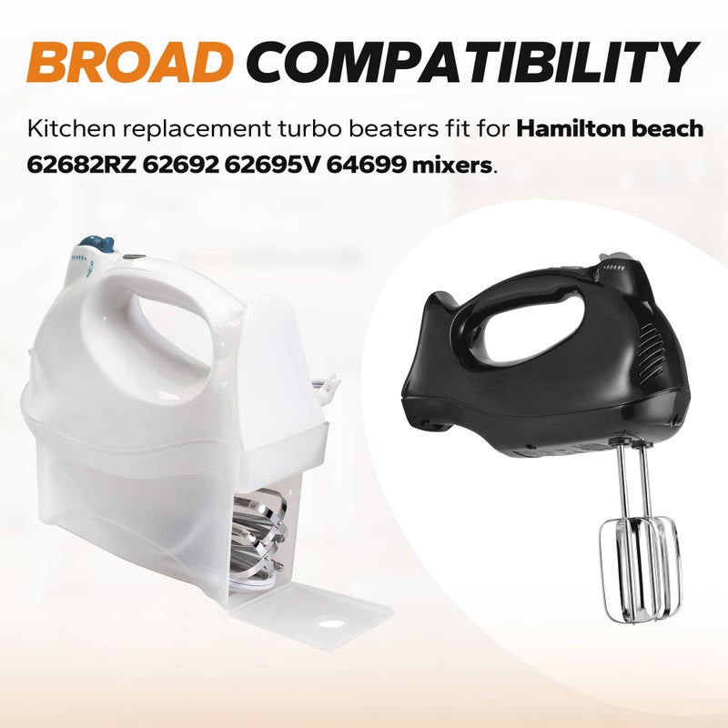Dfnidy Hand Mixer Beaters Attachments Fits for Hamilton Beach Hand Mixer, Hand Mixer Attachments Replacement for Hamilton Beach 62682RZ 62692 62695V 64699 Mixers, 2 Pack - Image 2