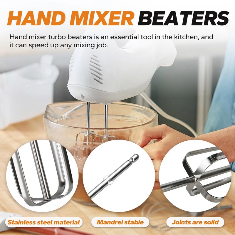 Dfnidy Hand Mixer Beaters Attachments Fits for Hamilton Beach Hand Mixer, Hand Mixer Attachments Replacement for Hamilton Beach 62682RZ 62692 62695V 64699 Mixers, 2 Pack - Image 5