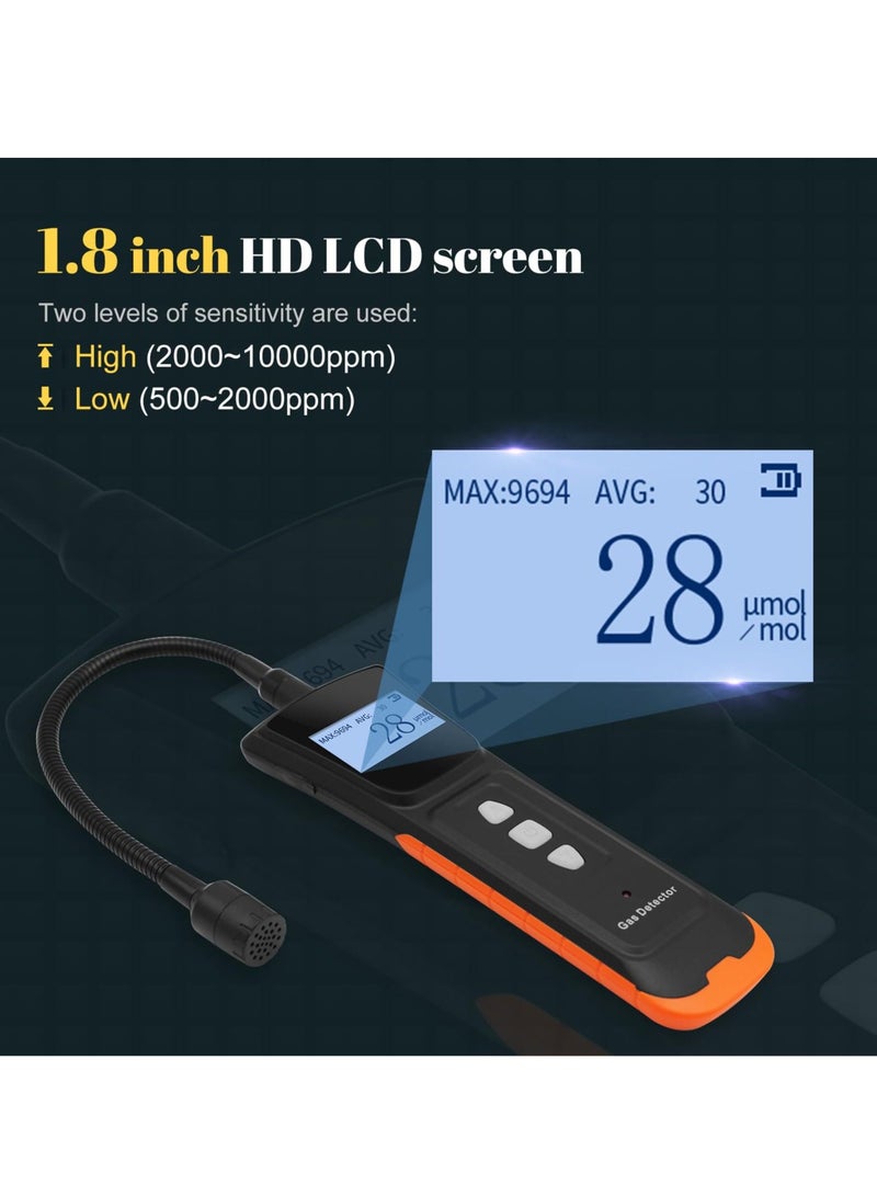 KASTWAVE Portable Gas Leak Detector with LCD Screen, 11" Gooseneck and Rechargeable, Ideal for Home, Kitchen, Garage, and Gas Stations. Detects Combustible Gases like Natural Gas, Methane, Propane, and Ethanol  - Image 4