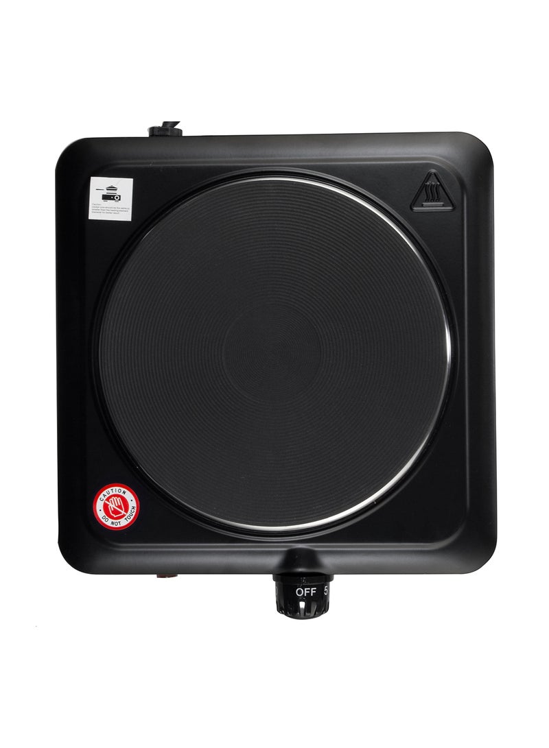 SONASHI Electric Hot Plate - Single Burner Stove with Adjustable Temperature Control and Overheat Protection for Cooking Convenience | Featured with Auto Thermostat and Non-Slip Rubber Feet 1500 W SHP-612 Black - Image 4
