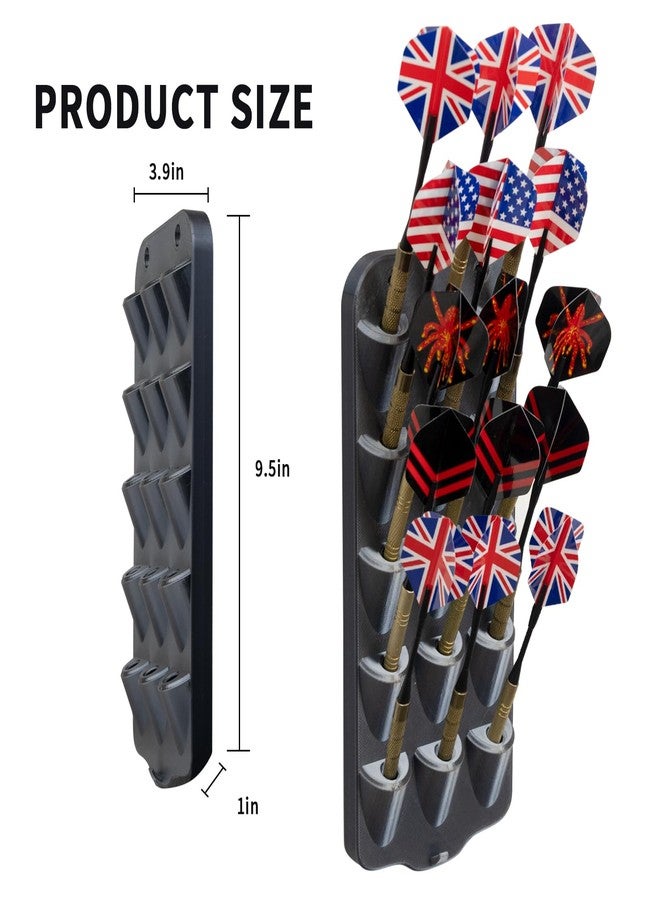 WodGod Dart Holder Wall Mount,Dart Display Rack Displays 15 Steel/Soft Tip Darts,with Storage Bag,sharpener, Wrench,Screws,expansion tube and Screwdriver - Image 5