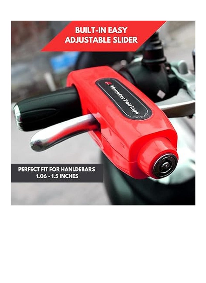 Generic Motorcycle Locks Heavy Duty Anti Theft -Brake Lock- Scooter for Motorcycle Security  - Image 1