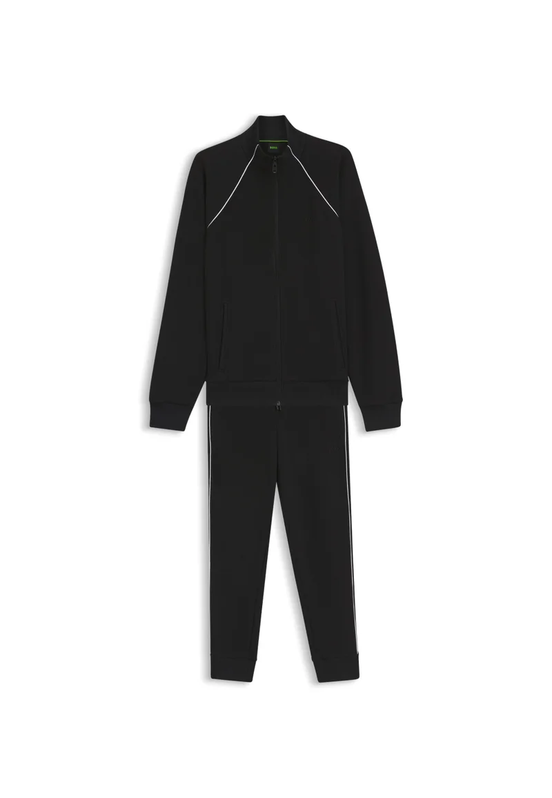 بوس Cotton-blend tracksuit set with contrast piping