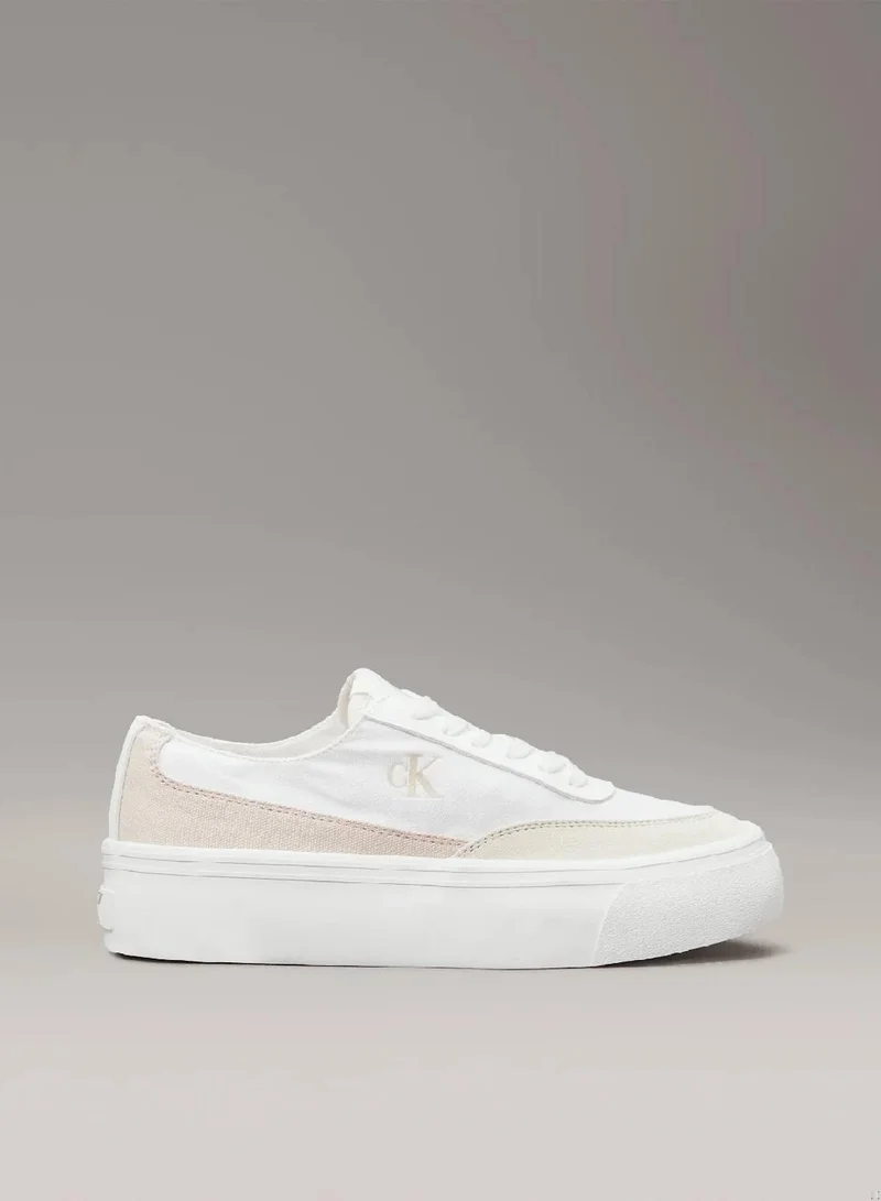 كالفن كلاين جينز حذاء رياضي بنعل سميك من الكانفاس