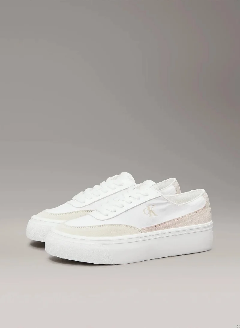 كالفن كلاين جينز حذاء رياضي بنعل سميك من الكانفاس