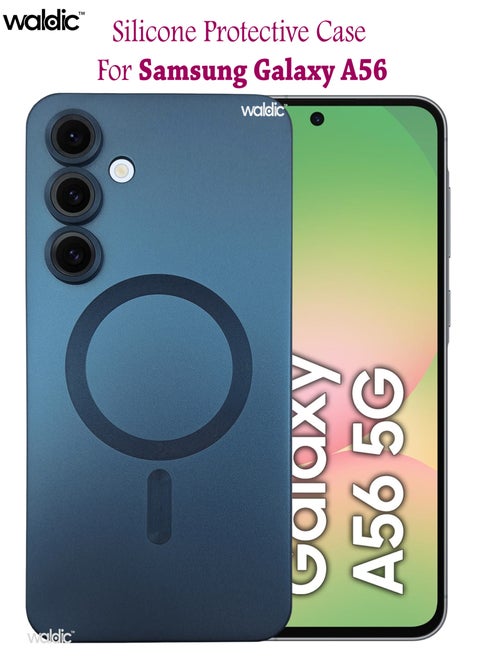 Samsung Galaxy A56 5G Premium Case | Premium Silicone  Case Cover Designed for Samsung Galaxy A56 5G | Samsung Galaxy A56 5G Case Camera and Drop Protection Thin Protective Back Cover Case for Samsung Galaxy A56 5G - Blue