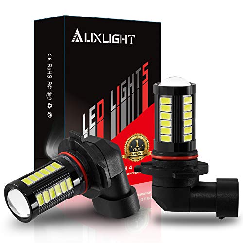 AUXLIGHT 9006 HB4 9006LL 9006XS LED Fog Light Bulbs 6000K Xenon White Super Bright 2800 Lumens 33SMD Chips LED Daytime Running Lights DRL Bulbs Replacement for Cars Trucks Pack of 2