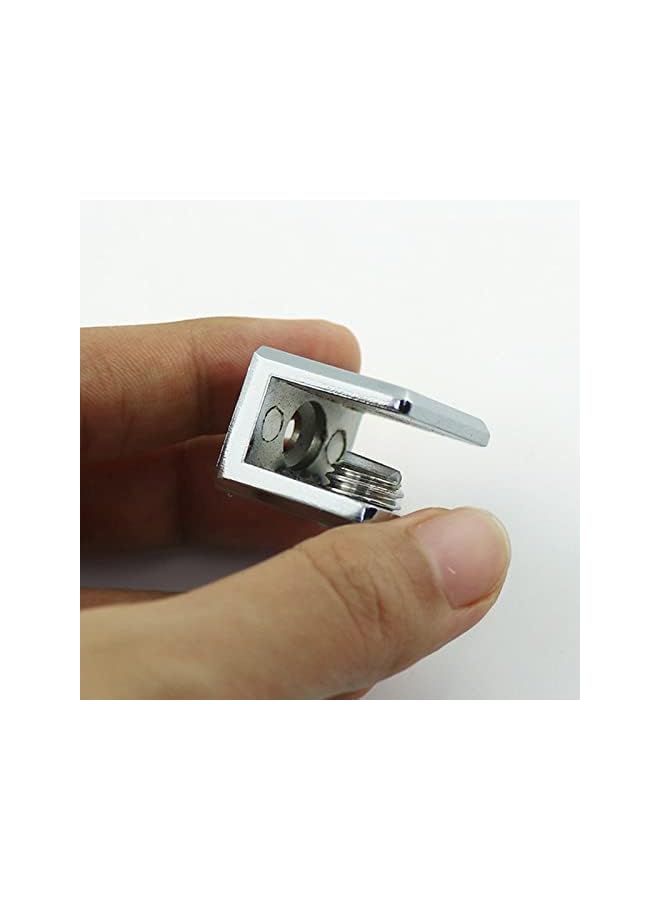 The Bros حامل رف زجاجي من بروس مع مشبك زجاجي قابل للتعديل - 4 قطع - Image 5