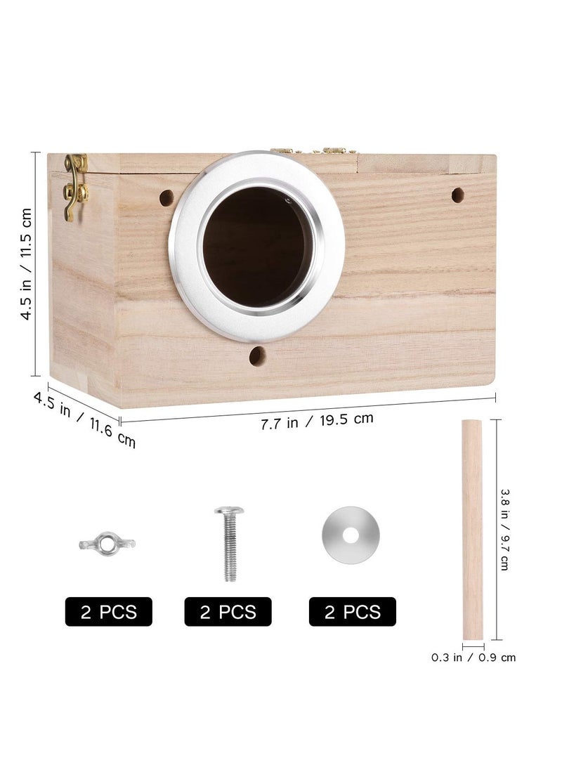 Generic - Wooden Nest Box for Parrot Breeding with Warm Incubator for Optimal Egg Hatching - Image 1