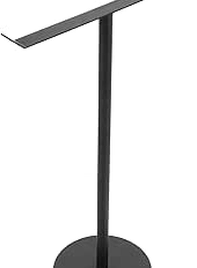Vertical T Shaped Hand Towel Holder Stand Black Iron Bathroom Kitchen Countertop Storage Rack - Image 1