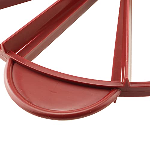 Tegg Cake Marker Round Cake Slice and Pie Slicer Divider 10 or 12 Slices Double Sided Cake Portion Marker Red - Image 4