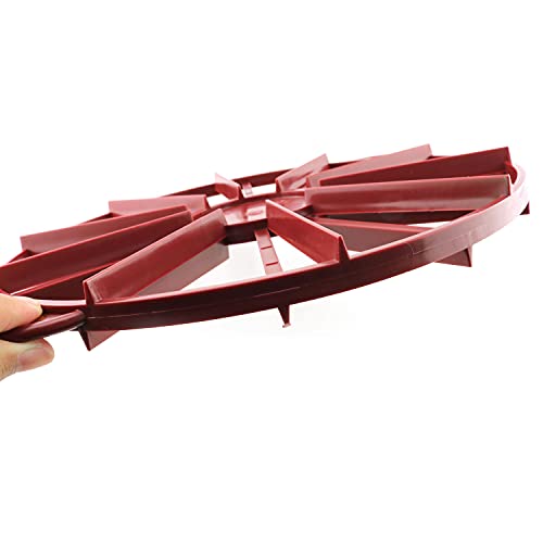 Tegg Cake Marker Round Cake Slice and Pie Slicer Divider 10 or 12 Slices Double Sided Cake Portion Marker Red - Image 3