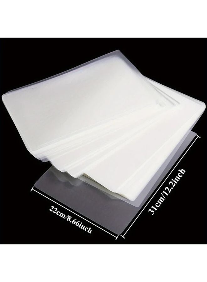 100 Sheets 3R 95x135mm Transparent Laminating Bags Waterproof Dry Erase Compatible with Office School Laminators - Image 4