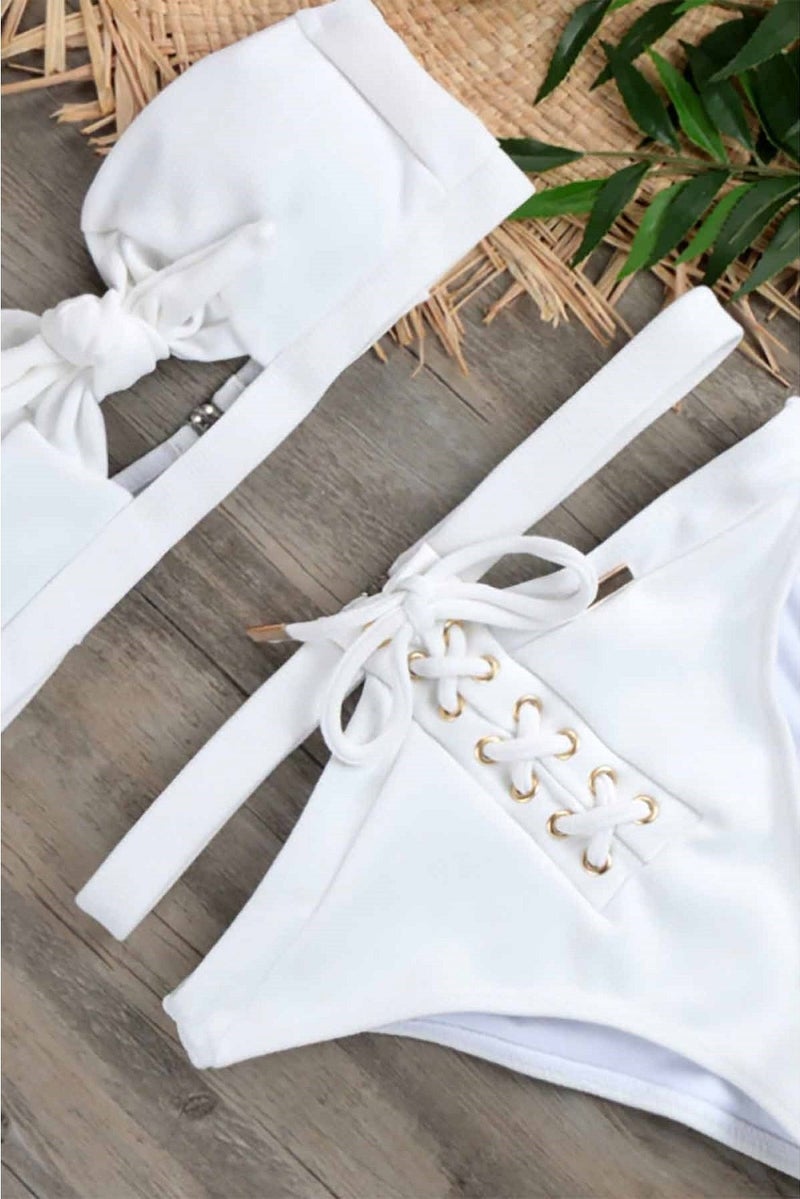 Angelsin Special Design Bikini Top White - Image 2
