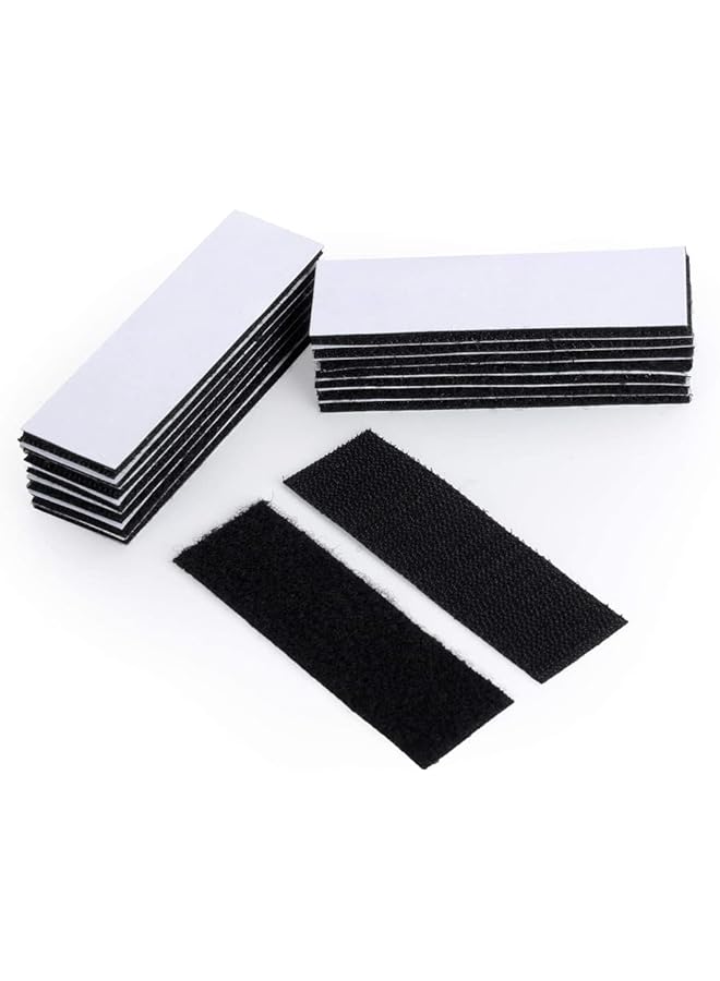 PROMASS promass Heavy Duty Mounting Tape Double-Side Reclosable Hook Loop Strips Tape Sticky Fastener Waterproof Indoor Outdoor Use for Holds Picture Frame and Tools (15Pack- 3x10cm)  - Image 1