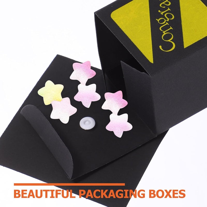 Cabilock 20pcs Graduation Cap Favor Boxes Candy Wrapping Packaging Boxes with Embossed Black Design for Party Favors and Celebration Treat Containers - Image 3