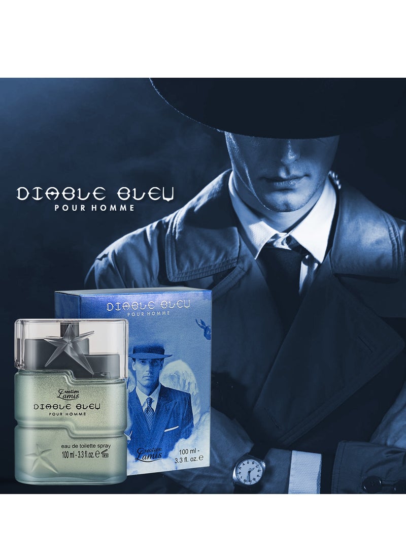 Diable Bleu Eau de Toilette For Men 100ml (Pack of 2)