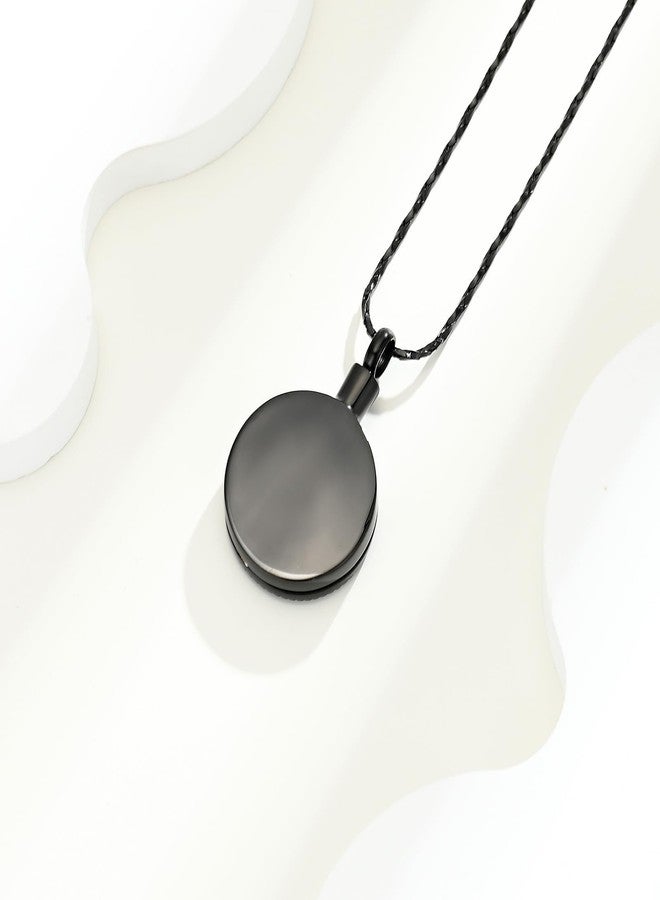 Imrsanl Tree of Life Urn Necklaces for Ashes for Women Men Tree of Life with Celtic knot Cremation Jewelry for Ashes Memory Jewelry for Human (Black) - Image 3
