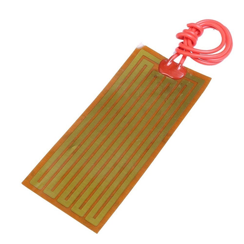 IS 4 PCS Film Heater Plate Adhesive Pad, Icstation PI Heating Elements Film 24V 30W Strip Heater Adhesive Polyimide Heater Plate 45mmx100mm - Image 2