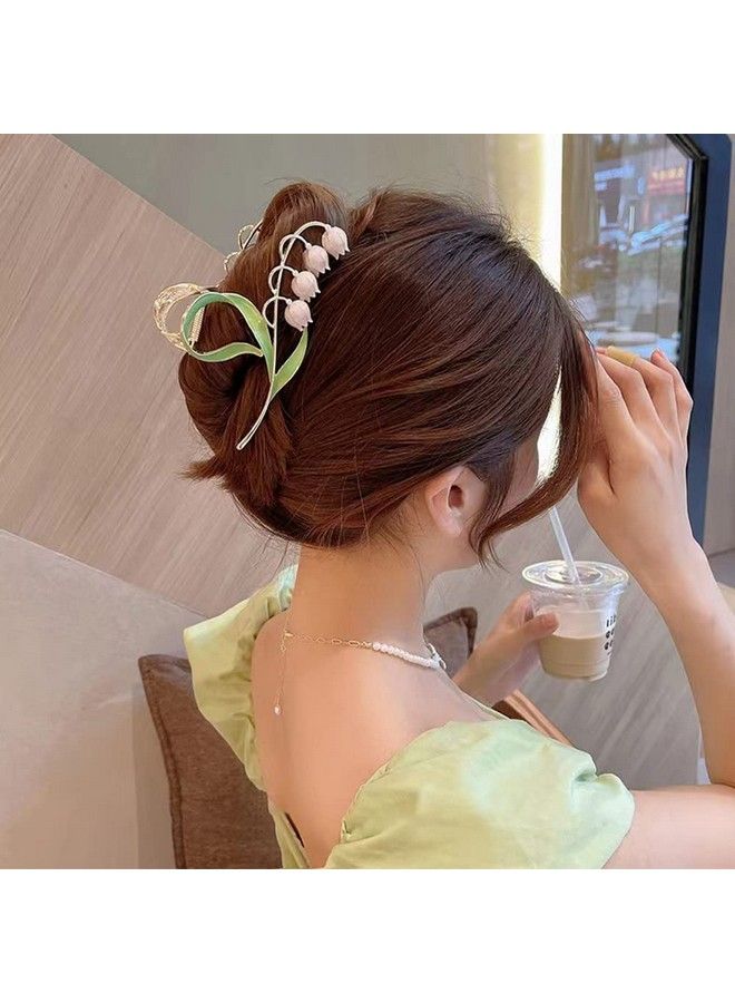 Ash & Roh Butterfly Hair Claw Clips For Women Nonslip Strong Metal Butterfly Sparkly Hold Hair Jaw Clips Cute Hair Claws Big Butterfly Cute Hair Clips Headwear Gifts. (Lotus Pink) - Image 3