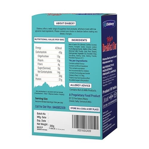 Diabexy Mini Breakfast Bar 200gm - Image 2