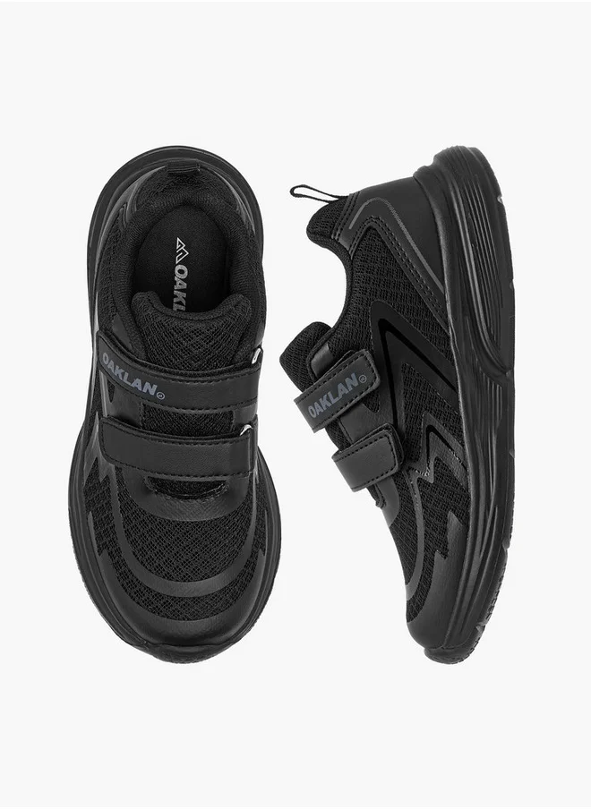 Oaklan by Shoexpress Girls Panelled Sports Shoes with Hook and Loop Closure