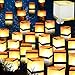 Hortsun Hortsun Square Floating Lanterns with Candles, Waterproof Chinese River Lanterns Float Paper Lanterns for Wishing  - Image 2