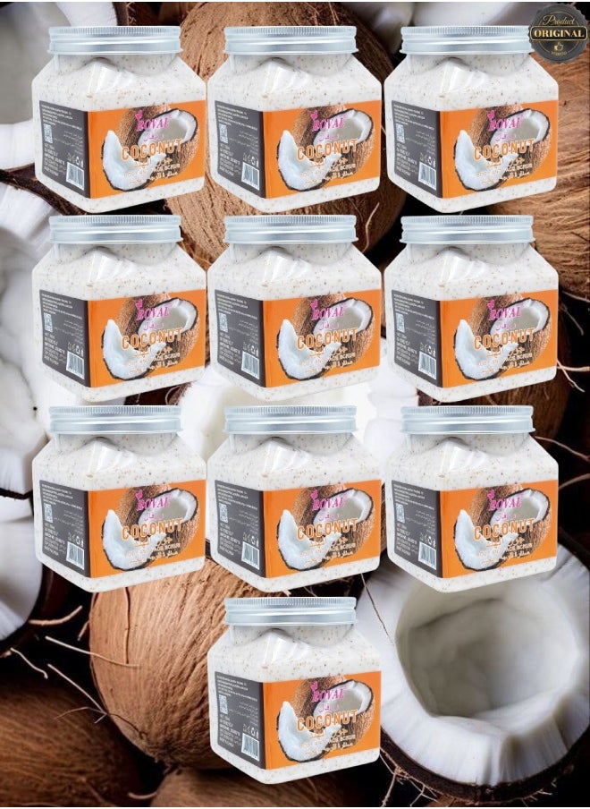 ROVAL 10 Pieces Coconut Body And Face Scrub  - Image 1