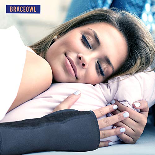 BRACEOWL-Carpal Tunnel Wrist Brace Adjustable Night Splint for Pain Relief, Tendonitis & Arthritis – Fits Left or Right Hand, Support for Men & Women - Image 2