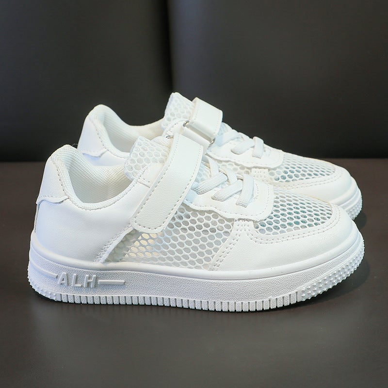 Children's White Soft-Sole Casual Sneakers - Image 2