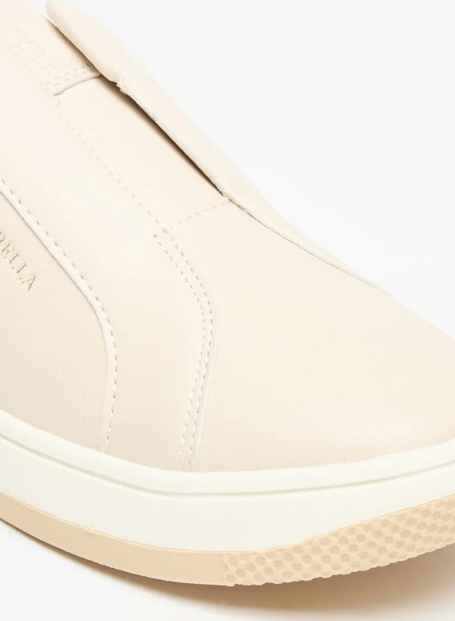 Flora Bella By Shoexpress Women's Solid Slip-On Low Ankle Sneakers