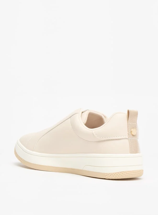 Flora Bella By Shoexpress Women's Solid Slip-On Low Ankle Sneakers