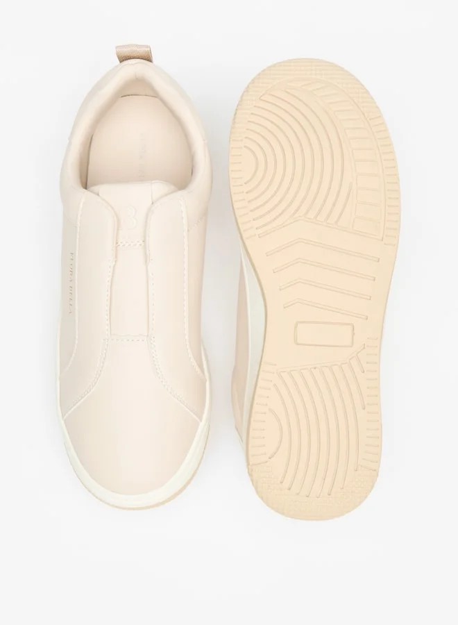 Flora Bella By Shoexpress Women's Solid Slip-On Low Ankle Sneakers