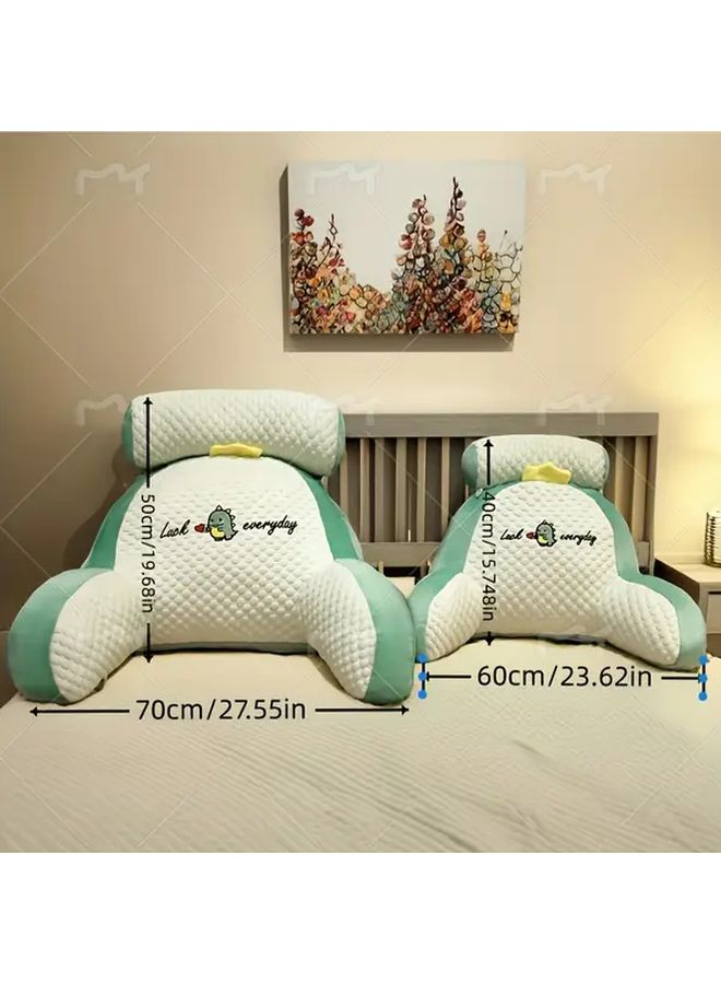 وسادة قراءة مريحة مع مسند ظهر قابل للتعديل بلون هاسكي مقاس 23.62 × 15.75 بوصة - Image 4