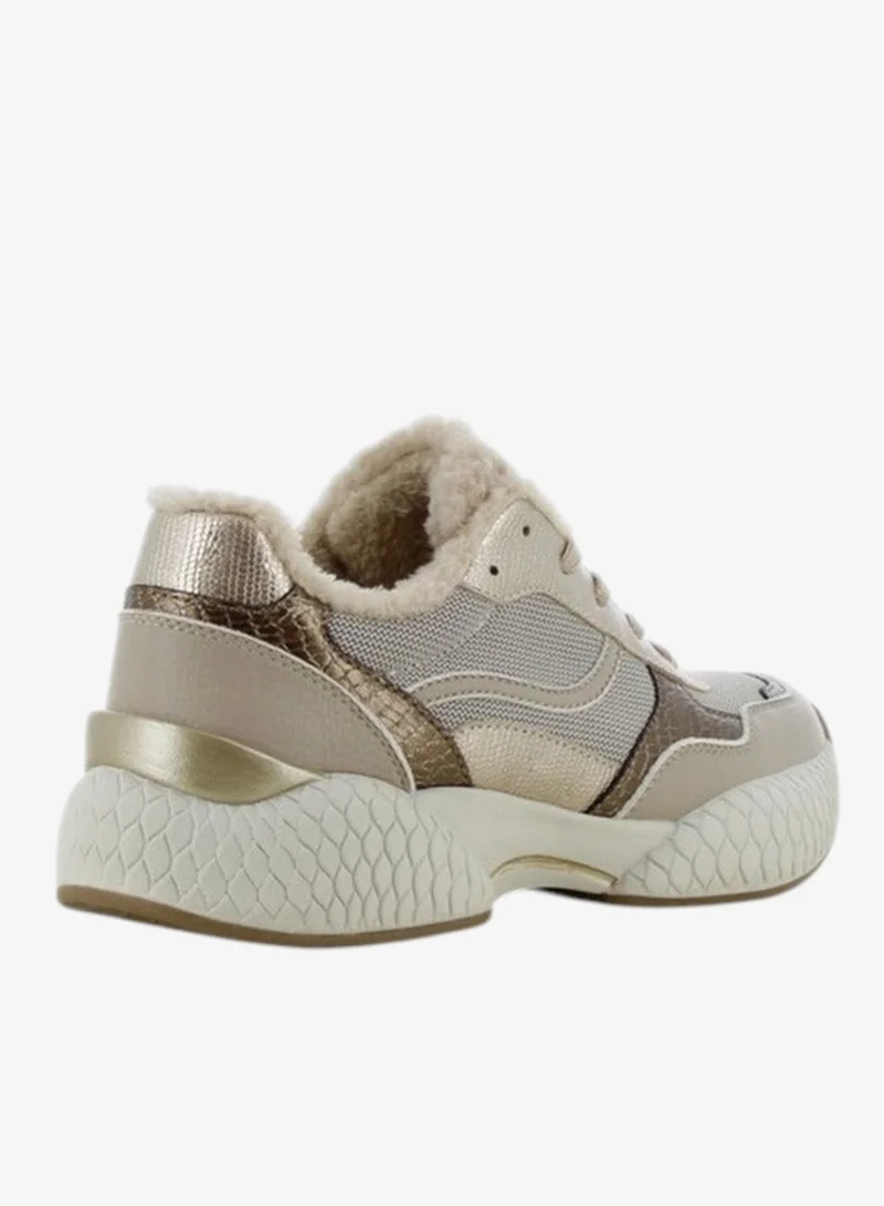 SJ  SJ Women's Panelled Lace-Up Sneakers  | Best Price UAE